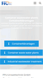 Mobile Screenshot of ppu-umwelttechnik.de